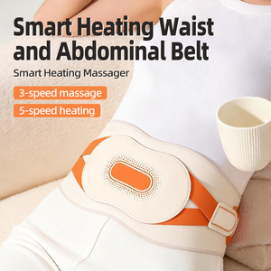 Amazon bestseller <b>Heated</b> Waist Massager Abdomen Warmer Lumbar <b>Support</b> Rechargeable <b>Back</b> Pain Relief Vibration Massage Belt - Product Image 1
