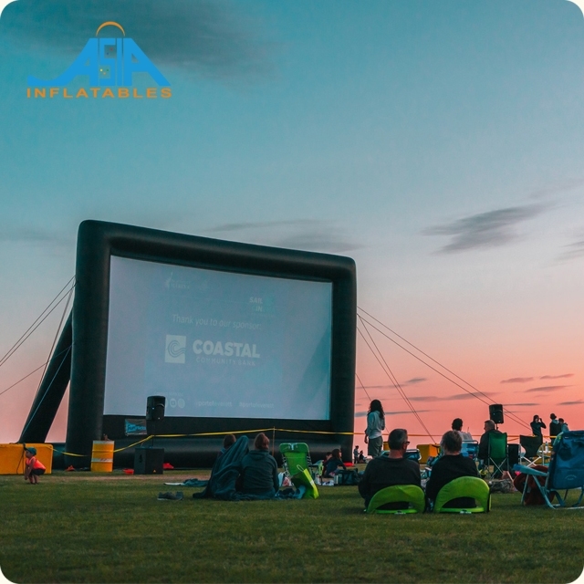 Outdoor Inflatable Projection Screen Air Blow up Portable Inflatable Movie Screen Drive in Movie Screens for Sale