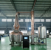 Équipement de distillation en colonne de cuivre de 100 gallons, alambic de whisky, machine à vin et à boissons pour la fabrication écossaise