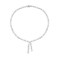 Collar con Colgante de Diamante Cultivado en Laboratorio, Corte Cojín, Oro Blanco de 18K, Certificado IGI, Fabricación India, de Lujo, para Mujer, Disponible