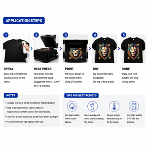 น้ำยาเตรียมพื้นผิว DTG สำหรับหมึกสีขาว เสื้อยืดสีเข้มและสีอ่อน น้ำยาเตรียมพื้นผิวแบบน้ำ ขายส่งจำนวนมากจากโรงงาน - Product Image 4