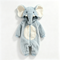 Costume d'Halloween personnalisé pour bébé éléphant, tenue pour photo de bambin éléphant, combinaison cadeau sur le thème de l'éléphant pour nouveau-né