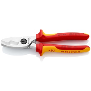 Cortador de cables Knipex 95 16 200 1000 V aislado para cortar cables de cobre y aluminio - Product Image 1