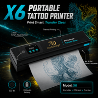 Mesin Tato Transfer Termal Nirkabel Kissure AIMO X6 Layar LCD Kontrol Aplikasi Bluetooth untuk Studio Tato