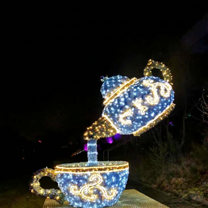 LED Teapot Motif <b>Light</b> Outdoor Garden Landscape Christmas Decoration - Product Image 1