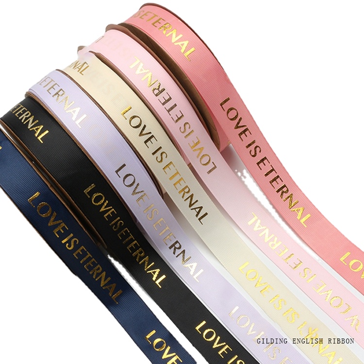 Полиэстеровая атласная лента Yohpack 2,5 см * 50 ярдов для упаковки подарков, индивидуальная буквенная подарочная лента для торта