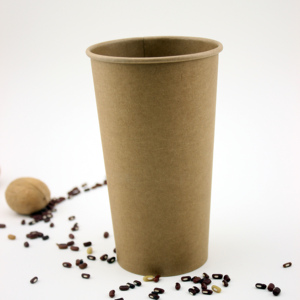 8oz 280ml 16oz 520ml <span class=keywords><strong>2020</strong></span> desechables impresos personalizados degradable kraft taza de café de papel - Product Image 3