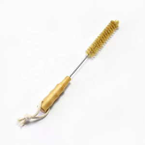 Brosse longue en acier inoxydable <span class=keywords><strong>pour</strong></span> <span class=keywords><strong>nettoyer</strong></span> les bouteilles Brosse <span class=keywords><strong>pour</strong></span> <span class=keywords><strong>radiateur</strong></span> Brosse de nettoyage de cuisine en coton et sisal - Product Image 3