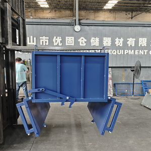 Özelleştirilmiş Ağır Hizmet Tipi Endüstriyel Depo Depolama Rafları Metal Palet Kafesi Çelik Çöp Kovası Atık Kutusu Çöp Kafesi - Product Image 6