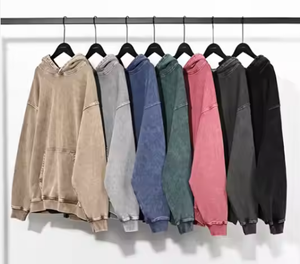 Dropshipping Sweat à capuche vierge en coton de haute qualité Logo personnalisé Chaud Épais Surdimensionné Double Couche Streetwear Double Couche à capuche - Product Image 1