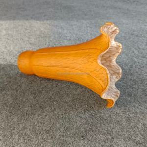 Abat-jour en verre soufflé à la bouche de couleur ambre, fait main, en forme de lys de bassin, pour lampes de table, lampes sur pied et couvercles de luminaires - Product Image 1