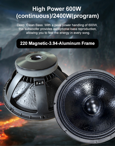 Nouveau Design 2400 Watts Audio Système Sonorisation Enceinte Extérieure DJ Salle de Concert Spectacle Scène Bass Subwoofer Professionnel 18 Pouces - Product Image 4