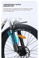 Vélo de montagne électrique tout-suspendu best-seller pour hommes et femmes, roues à 3 rayons, batterie intégrée, cadre en aluminium, E-MTB