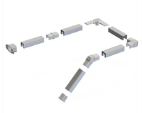 Accessoire de garde-corps en acier inoxydable 316 de qualité marine pour balcon et escalier, adapté aux tubes ronds de 42 mm et 50,8 mm de diamètre