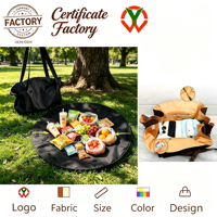 Sac fourre-tout super tendance convertible en tapis de pique-nique pour le camping en plein air, léger, multi-usages, sac de rangement à bandoulière