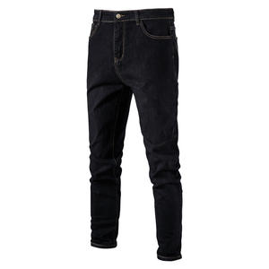 Venta caliente de los pantalones vaqueros de los hombres casuales pequeños pantalones vaqueros elásticos - Product Image 2