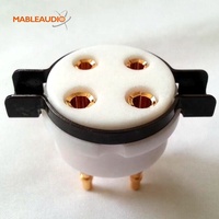 GZC4-T-1 prises de tube en téflon CMC 4pin pour amplificateur de guitare bricolage soupapes à vide douilles de tube