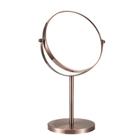 Miroir de courtoisie à base de marbre de luxe Miroir grossissant personnalisé Miroir de table double face pour l'habillage