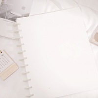 Benutzer definierte Größe Discs Binder Ringe Buch Disc Bound Pockets Crystal Sticker Album mit Hard PP Cover Fotoalbum