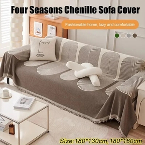 Funda de Sofá Reversible de Chenilla, Antiarañazos para Gatos, Manta Protectora de Sofá de Chenilla para Mascotas - Product Image 5