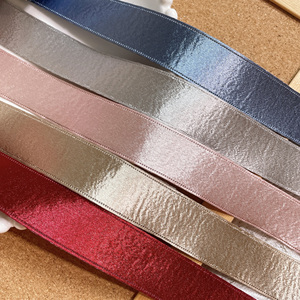 Ruộng băng lấp lánh cao cấp 2.5cm hai mặt, chất liệu ngọc trai, dùng trang trí đám cưới, 1 thước - Product Image 2