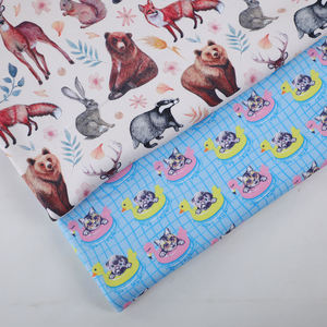 Offre Spéciale conception d'animaux imprimés numériques personnalisés sur tissu polaire 100% <span class=keywords><strong>coton</strong></span> pour vêtements de bébé - Product Image 6