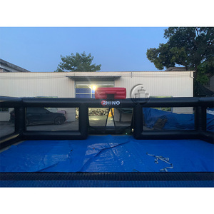 Customized Commercial PVC Outdoor Soccer Field Inflatable Football Field with <strong>Soap</strong> Football Pitch With Basketball <strong>Hoops</strong> - Product Image 5