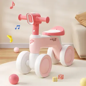 Nouveau modèle infantile pédale Scooter bébé électrique monter sur voiture jouets 4 roues musique lumière bébé Wiggle balançoire voiture coulissante pour garçons filles