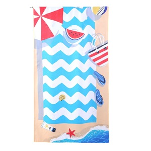 Asciugamano da Spiaggia e Bagno in Microfibra Personalizzato ad Asciugatura Rapida con Stampa Digitale Grande 70x140cm Logo OEM Per Tutte le Stagioni - Product Image 4