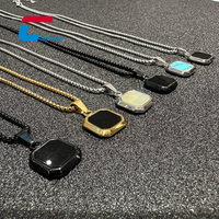 Collier métallique NFC étanche Musique NTAG213 Pendentif NFC Étiquette de bijoux RFID Aucune application requise