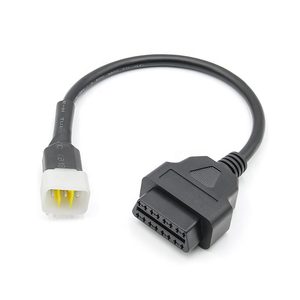 Adaptateur 6 broches vers OBD2 16 broches en gros pour moto <span class=keywords><strong>DELPH</strong></span>, câble adaptateur 6 broches pour moteur <span class=keywords><strong>DELPH</strong></span> - Product Image 6