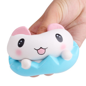Cute Cat <b>Squishy</b> Toy TPE Soft Animal Desk Decor Gift - Product Image 1