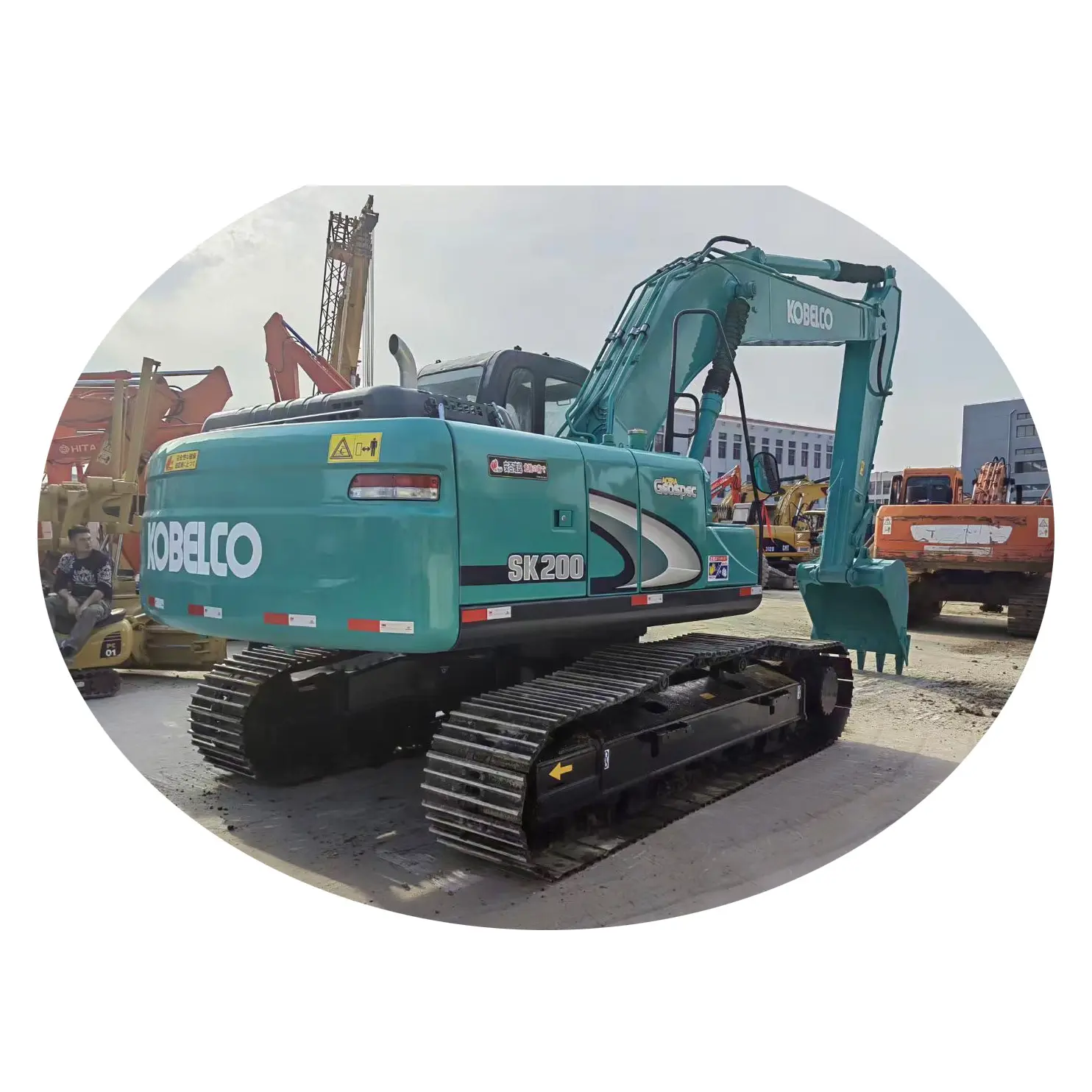 Fábrica Alta Qualidade Kobelco SK200 usado escavadeiras preço barato original usado Kobelco SK200 escavadeira