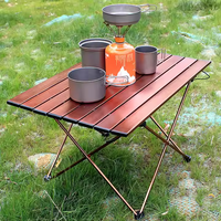 Table de pique-nique et de camping pliable en aluminium moderne OEM - Légère, imperméable, durable, mobilier d'extérieur