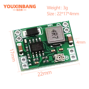 Kích thước siêu nhỏ <span class=keywords><strong>mini</strong></span> DC-DC 3A bước xuống buke Power Module mp1584 Điện áp Buck chuyển đổi có thể điều chỉnh 3.3V 5V 9V 12V - Product Image 2
