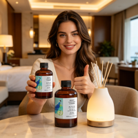 Diffuseur d'arômes pour hôtel : Huile concentrée fraîche et colorée pour l'été, parfum musqué longue durée, naturel