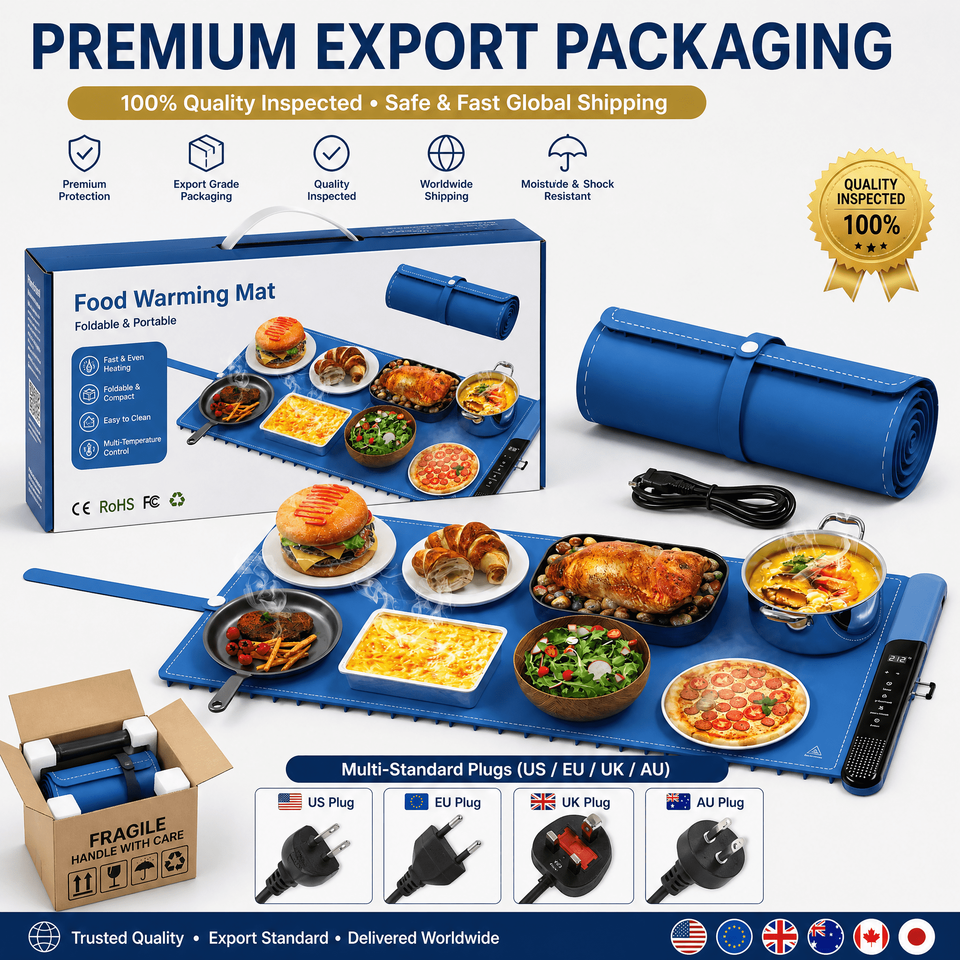 Electric Silicone Food Warming Mat 300W Rollable Heating Tray ...