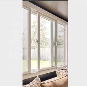 Đức thương hiệu hàng đầu <span class=keywords><strong>uPVC</strong></span> PVC hồ sơ trượt cửa sổ Trắng nhựa cửa sổ trượt bên ngoài kính trượt 4 tấm Patio cửa sổ - Product Image 3