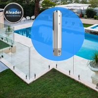 Aleader Moderner Edelstahl 2205 Kernbohr-Glas-Spigot Wasser- und Rostbeständig für Pool-Zaun Balkon Treppenhaus Außenbereich