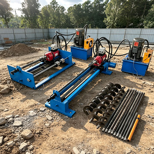 Machine de forage directionnel horizontal à lavage par eau pour le dragage de petits tuyaux et le creusement de conduites traversant les voies résidentielles - Product Image 1