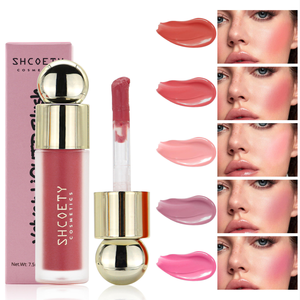 Stick de fard à joues <span class=keywords><strong>liquide</strong></span> végétalien rose à haute pigmentation, sans cruauté, à base de plantes, doux et scintillant, teinte pour le visage et les joues, vente en gros - Product Image 1