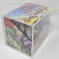 Boîte de présentation en acrylique transparent de haute qualité personnalisée pour 8 mini-boîtes de boosters Pokémon Celebrations