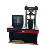 Equipo de Prueba de Compresión por Control Computarizado para Laboratorio, Modelo YIYU YAW-300, de Acero Grueso, Máquina Hidráulica de Presión para Concreto, ASTM