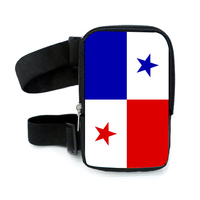 2025 nueva moda logotipo personalizado Bandera de Panamá pierna bolsa creativa bandera del Caribe muslo bolsa para Carnaval