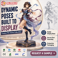 Figurine de personnage féminin personnalisée HLL OEM ODM, décoration d'étagère de salon, cadeau pour adolescents et adultes, dessin animé kawaii