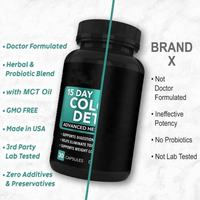 Capsules Détox Colon OEM Marque Privée Complément Nettoyant Colon Soutien Digestif Santé Intestinale Bien-être Pilules en Vrac Sans OGM