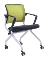 Chaise d'entraînement en plastique réglable en hauteur et mobile de haute qualité et confortable pour étudiant avec tablette d'écriture pour l'école et le bureau