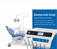Fauteuil dentaire électrique complet avec éclairage LED, unité de traitement dentaire, équipement dentaire pour clinique