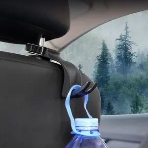 G115 Crochet d'appui-tête pour siège de voiture Organisateur de rangement universel pour sac à main Manteau Accessoires de voiture 2024