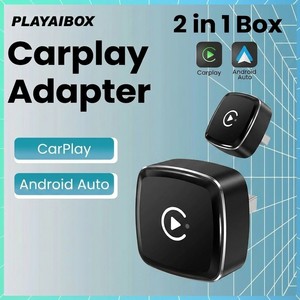 Adaptateur sans fil 2-en-1 CarPlay Android Auto pour voitures OEM avec contrôle au volant <span class=keywords><strong>et</strong></span> GPS, Plug and Play, Vente en gros usine - Product Image 1